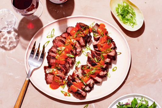 Strip Steak With Umami Butter Sauce