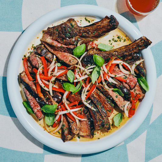 Honey-Glazed Rib-Eye Steaks
